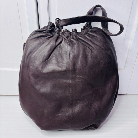 New LUCKY BRAND Chocolate Alva Hobo Shoulder Leather Bag - Picture 11 of 11